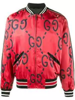 gucci polyamide jacket blouson red double-g